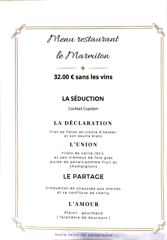 Le marmiton - Menu Image 1